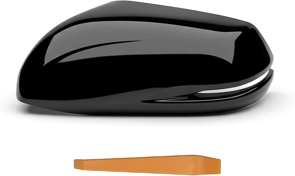 Mirror Cover Compatible with 2017-2022 Honda CR-V Driver, Glossy Black
