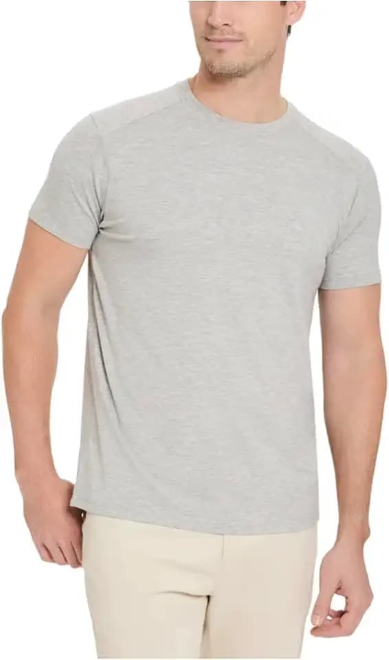 Kenneth Cole New York Men's Short Sleeve Comfort Stretch Dress Tee Shirt