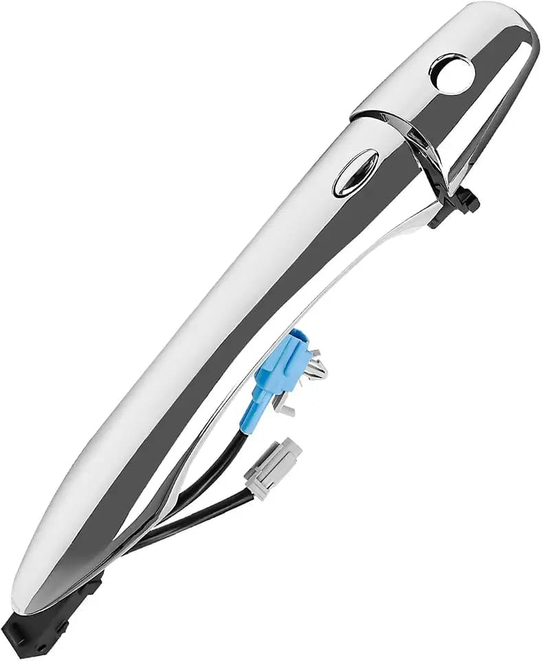 Chrome Exterior Door Handle Fit for Infiniti EX35 EX37 FX35 FX50 QX50 QX56 QX60 QX70 QX80 M56 2008-2020 Select Models, Replaces 806461BA0A 806401BA0A 806401LA0A, with Keyhole, Front Left Driver Side