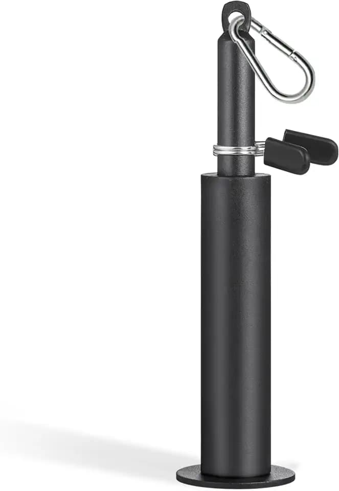 SERTT Weight Loading Pin fit 1 inch Standard and 2 inch Olympic Weight Plate, Gym Pin for Weight Stack with Heavy-Duty Carabiner, Weight Pin Attachment for Cable Pulley System LAT Pulldown
