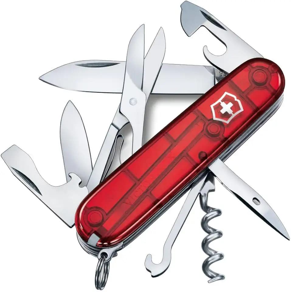 Victorinox Schweizer Taschenmesser, Climber, Multitool, Swiss Army Knife, 14 Funktionen, Klinge, Korkenzieher