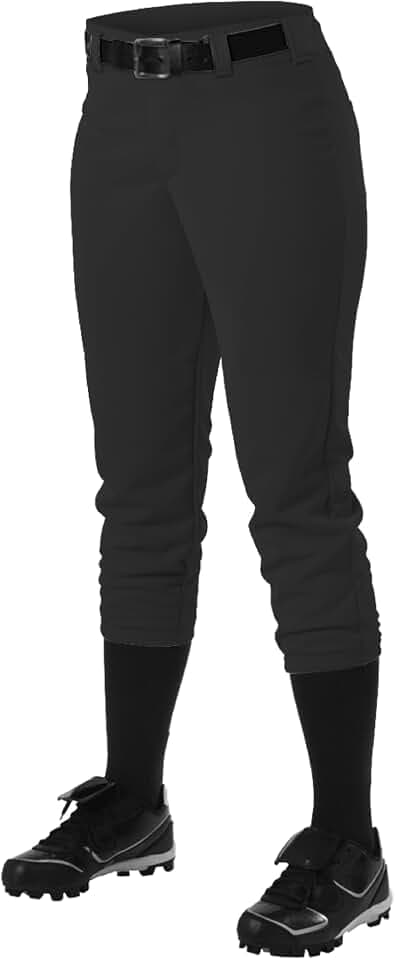 Alleson Athletic Fastpitch/Softball-Hose mit Gürtelschlaufe für Damen, Stretch-Stoff, feuchtigkeitsableitend und professionelle Passform