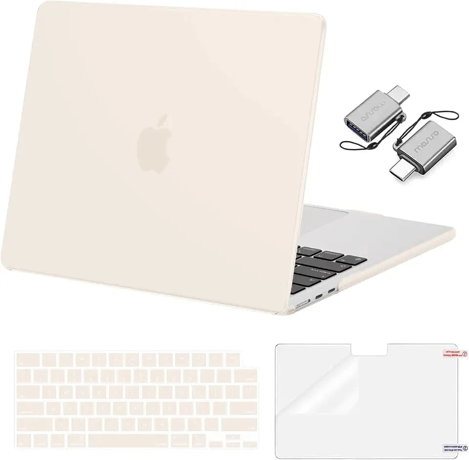 MOSISO Compatible with MacBook Air 13 inch Case M5 2026 M4 M3 M2 2025-2022
