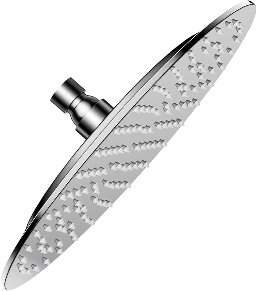 Shower Head,rain shower head, 10 inch- Round Shower Head, 1.8 GPM Flow Rate, rainfall showerhead,VBFF12 (Chrome)