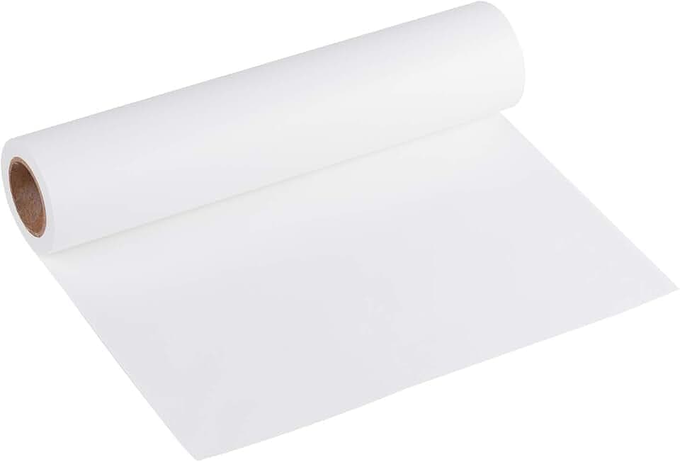RUSPEPA Weiß Kraftpapier - Natürliches Recyclingpapier, Kraftpapierrolle Ideal für Kunsthandwerk, Kunst, Kleine Geschenkverpackungen, Verpackung, Post, Versand und Pakete - 38.1 cm x 30 m