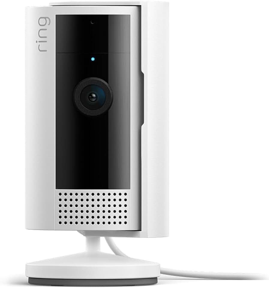 Ring Indoor Cam (newest model) — Home or business security in 1080p HD video, White