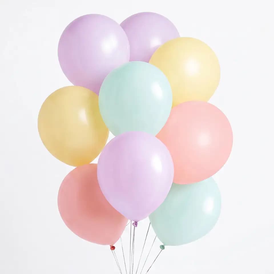 xo, Fetti Pastel Birthday Balloon Set - 24 pk, 12" | Bachelorette Party Decorations, Garden Bridal Shower, Birthday Party, Pastel Baby Shower, Engagement, Fancy Nancy, Two Sweet