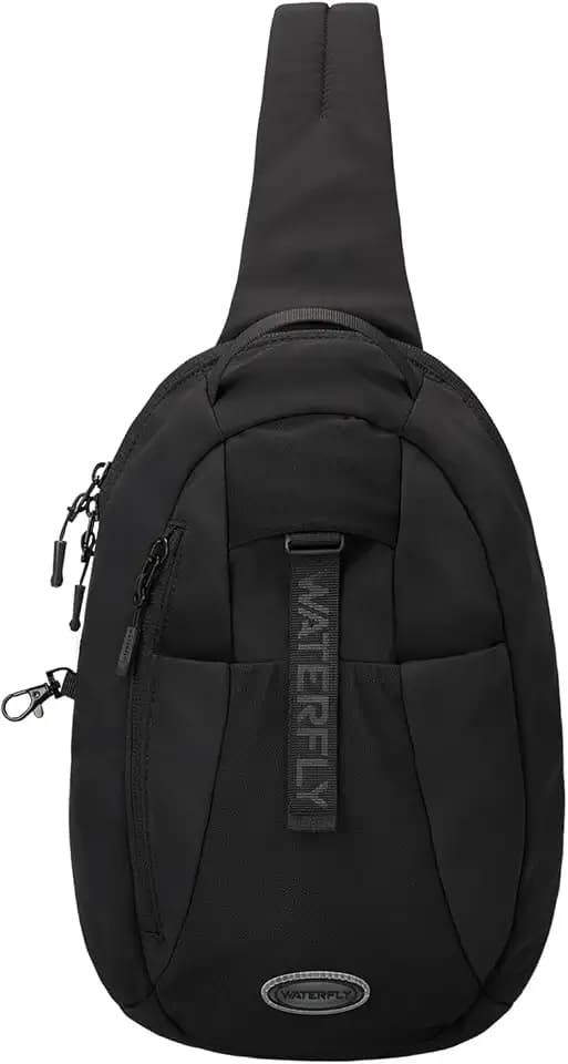 WATERFLY Small Crossbody Sling Backpack: RFID Blocking Anti Theft Sling Bag Travel Daypack Man Woman