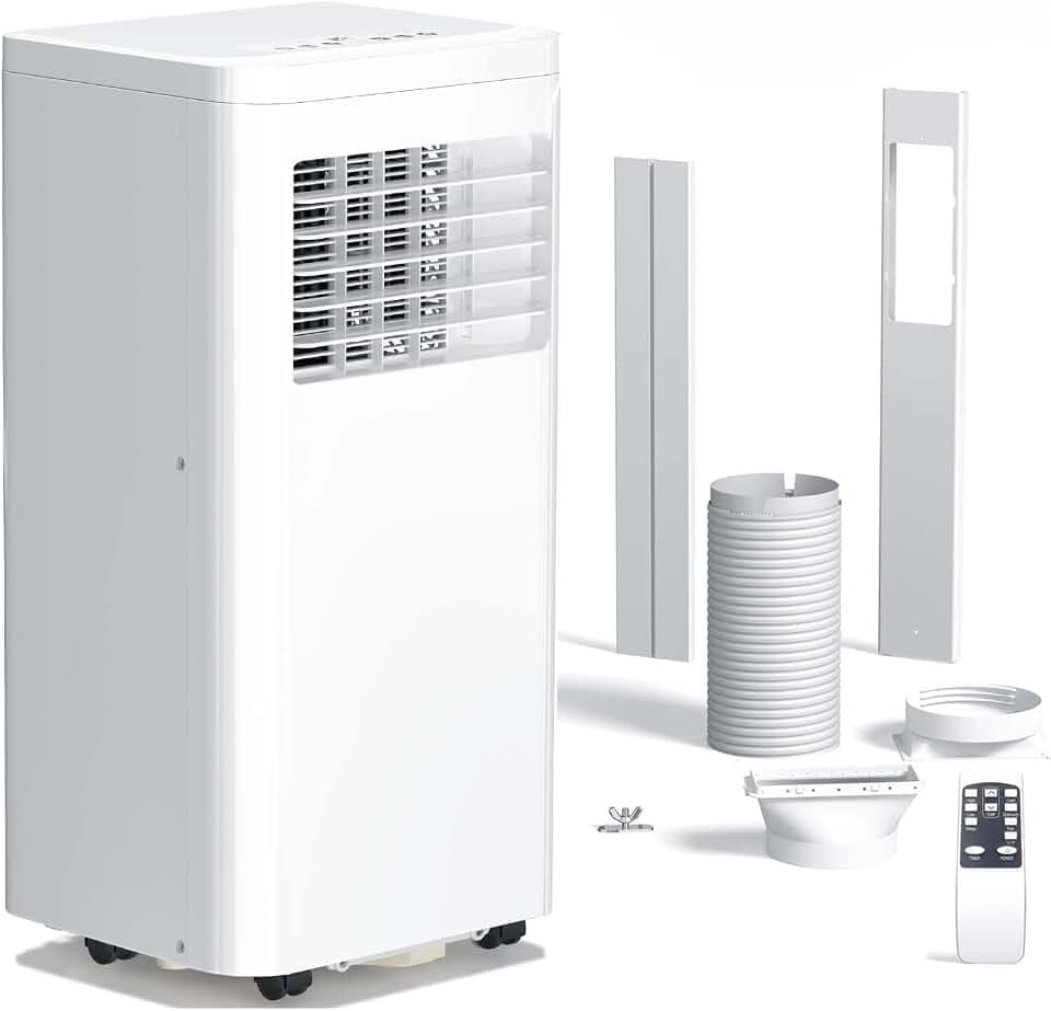 Antarctic Star Portable Air Conditioner 10,080 BTU for Rooms up to 550 Sq. Ft, 4 Modes Portable AC Unit with Cooling, Dehumidifier, Fan & Sleep, Remote Control, 24H Timer & Window Kit for Bedroom