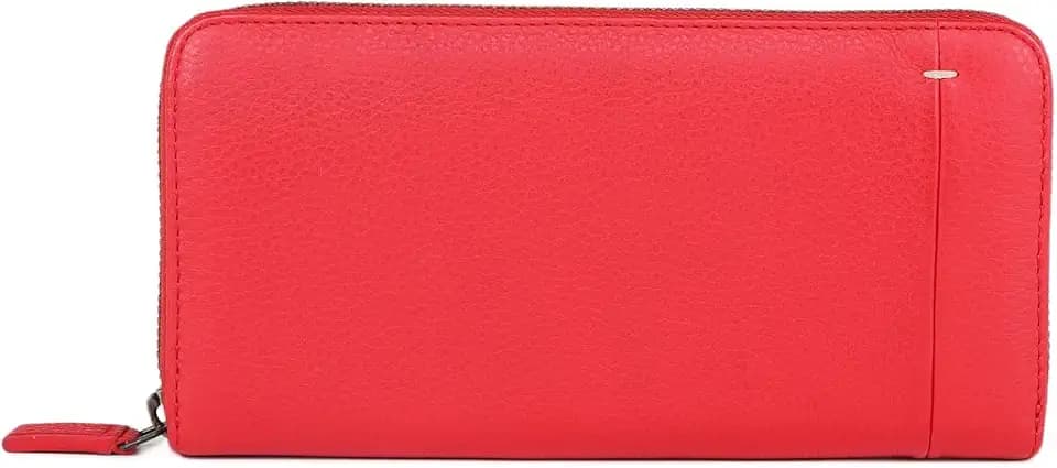 Large Leather Wallet for Women, RFID Blocking, Zip Around Closure