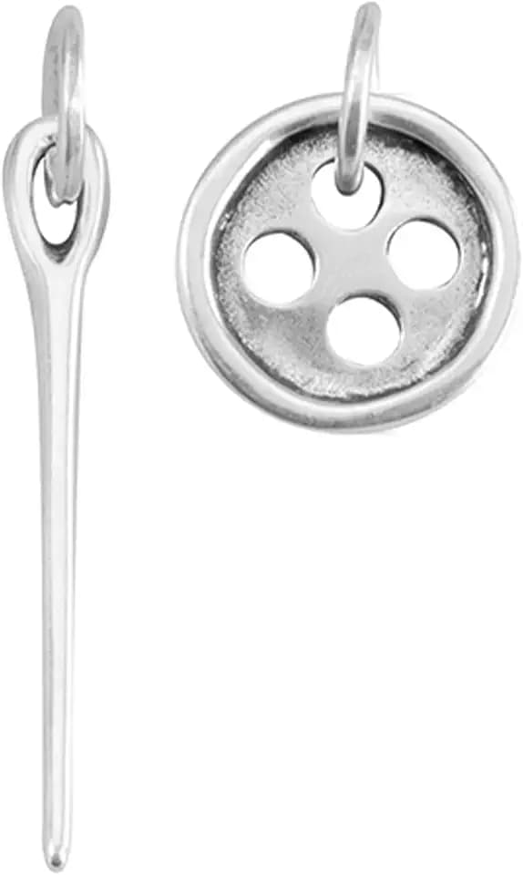 Uno de 50 Unisex-Ohrringe aus Metalmix mit 15 Mikron Silber PEN0017MET X