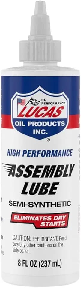 Lucas Oil 10153 High Performance Semi-Synthetic Assembly Lube - 8 Ounce (Pack of 12)