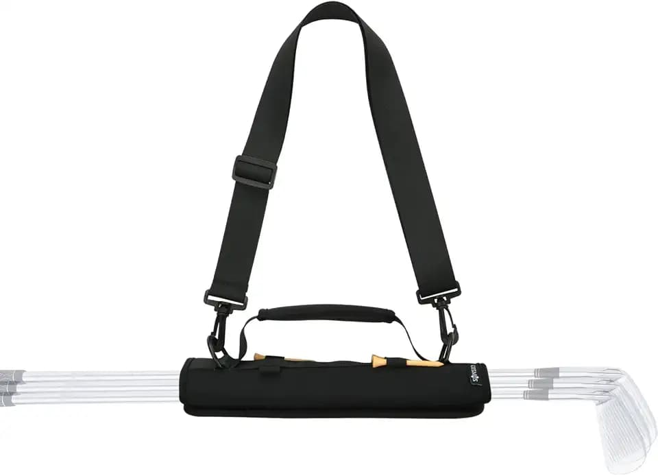 Cosmos Mini Golf Club Bag Portable Golf Club Carrier Sling Strap & Holder Sleeve for Course Training Practice Driving Range Carrier Gift Accessories for Men Women Golfer