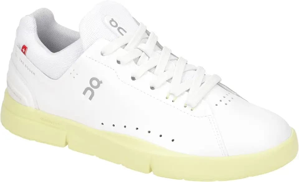 ON Womens The Roger Advantage Textile Synthetic White Hay Trainers 8 US