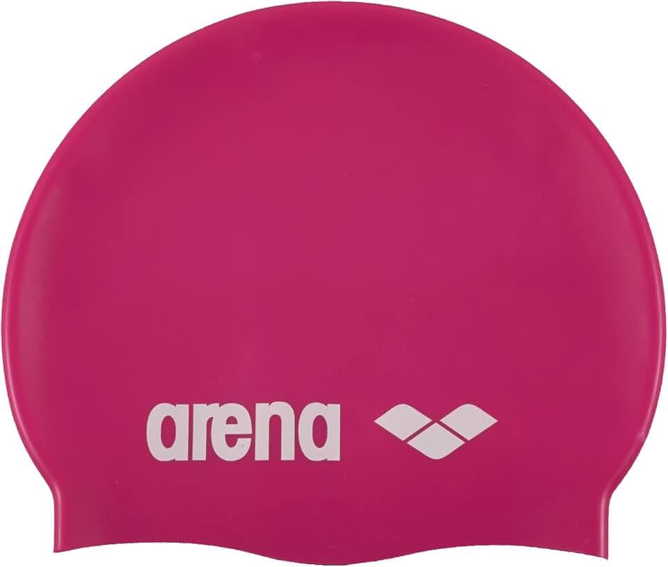 arena Classic Unisex Silikon-Badekappe, Schwimmkappe für Frauen und Männer, Badekappe mit Verstärktem Rand, Weiche und Strapazierfähige Schwimmkappe