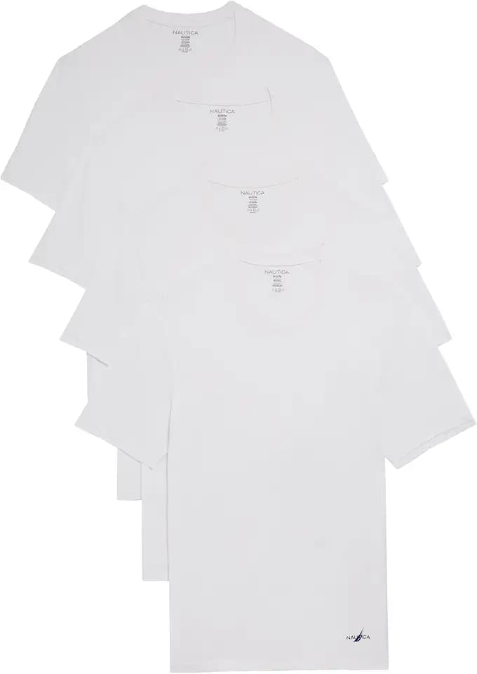Nautica Men's 4-Pack Cotton Limited Edition Crew Neck T-Shirts