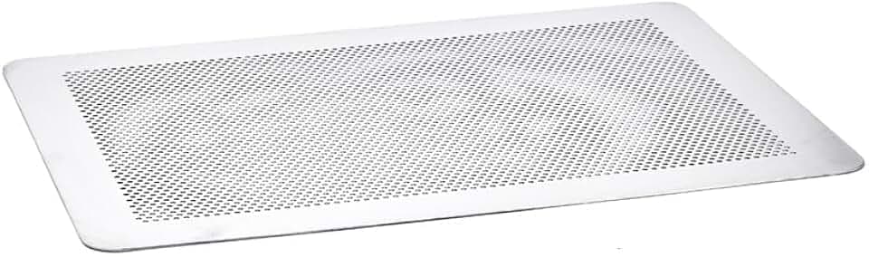 de Buyer - perforiertes Backblech aus Aluminium - 40x30 cm - Mikroperforierung 3 mm Durchmesser - 7368.40, Silber