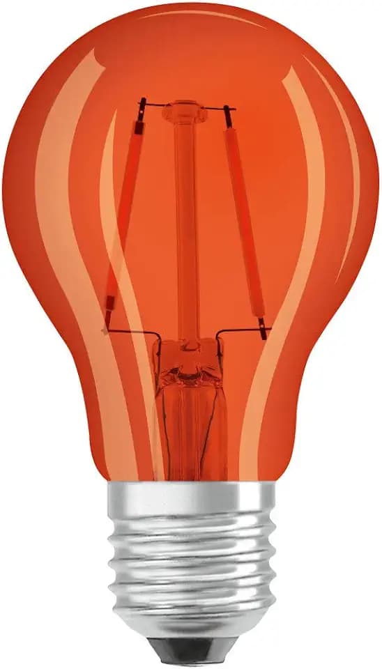 OSRAM Dekorative LED Lampe Décor mit E27 Sockel, Orange, 1500 K, 2,50 W, Ersatz für 15-W-Glühbirne, klar, LED STAR DECO CLASSIC A