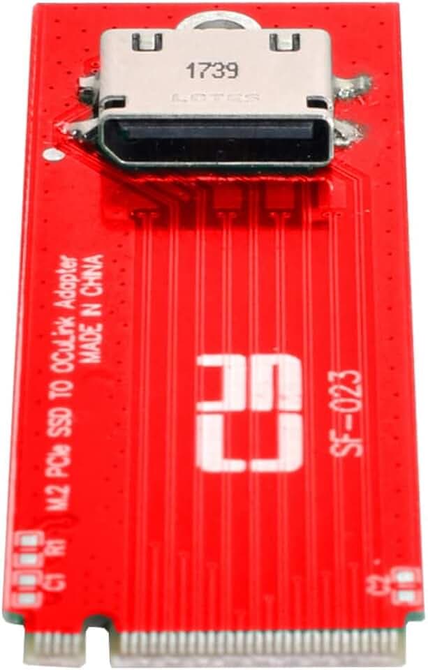 CY Adapter PCI-E 4.0 M.2 M-Key to Oculink SFF-8612 SFF-8611 Host Adapter for PCIe Nvme SSD 2260