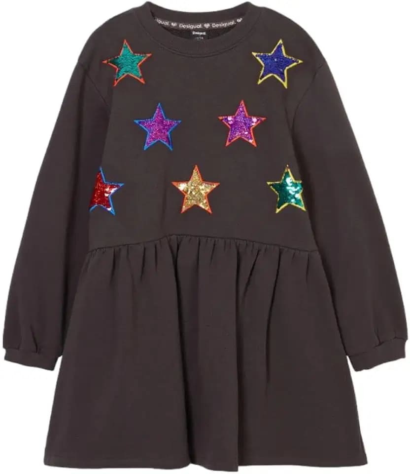Desigual Mädchen Girl Knit Long Sleeve Dress