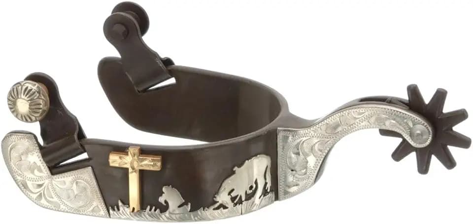 Tough 1 Praying Cowboy Spurs - Mens