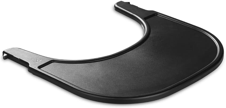 hauck Click Tray, Black - Klick Essbrett für Alpha+ & Beta+ Holzhochstuhl - Werkzeuglose Montage auf Schutzbügel - Pflegeleichtes & GRS Zertifiziertes Kunststoff - für Baby & Kinder 6-36 Monaten