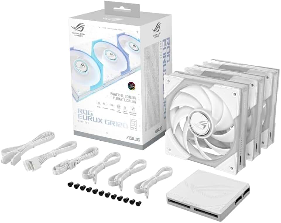 ASUS ROG Eurux GR120 ARGB Fan White Edition Triple Pack