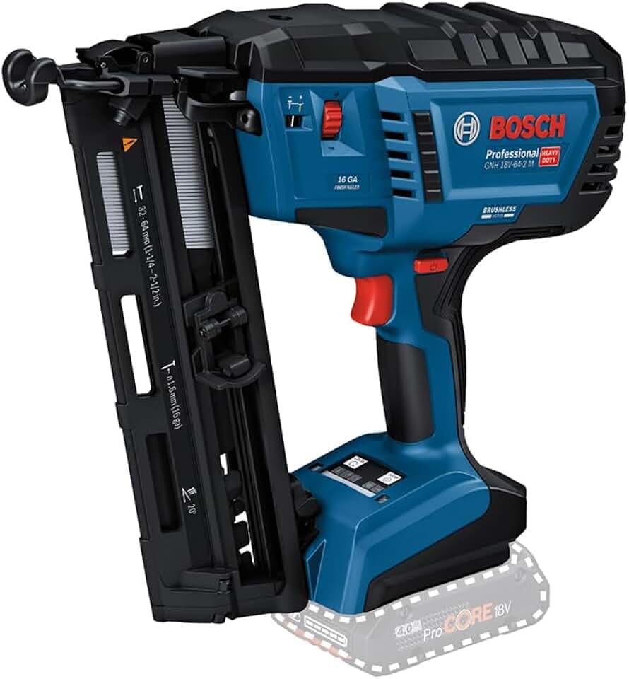 Bosch PRO 18V System Akku Holznagler GNH 18V-64-2 M (Einzel-/Kontaktschussauslösung, ohne Akku/Ladegerät)
