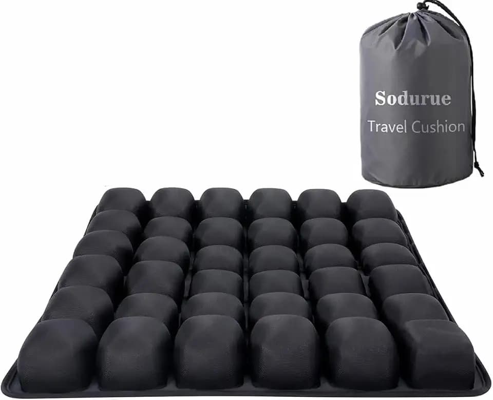 Sodurue Travel Cushion, Airplane Seat Cushion for Long Flights