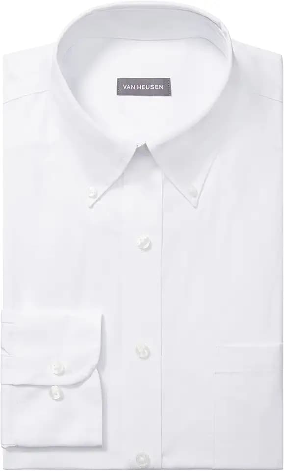Van Heusen Men's Pinpoint Solid Shirt