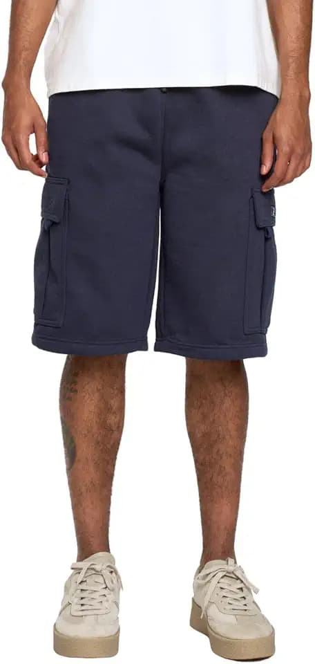 G-Style USA Men's Solid Fleece Heavyweight Cargo Shorts