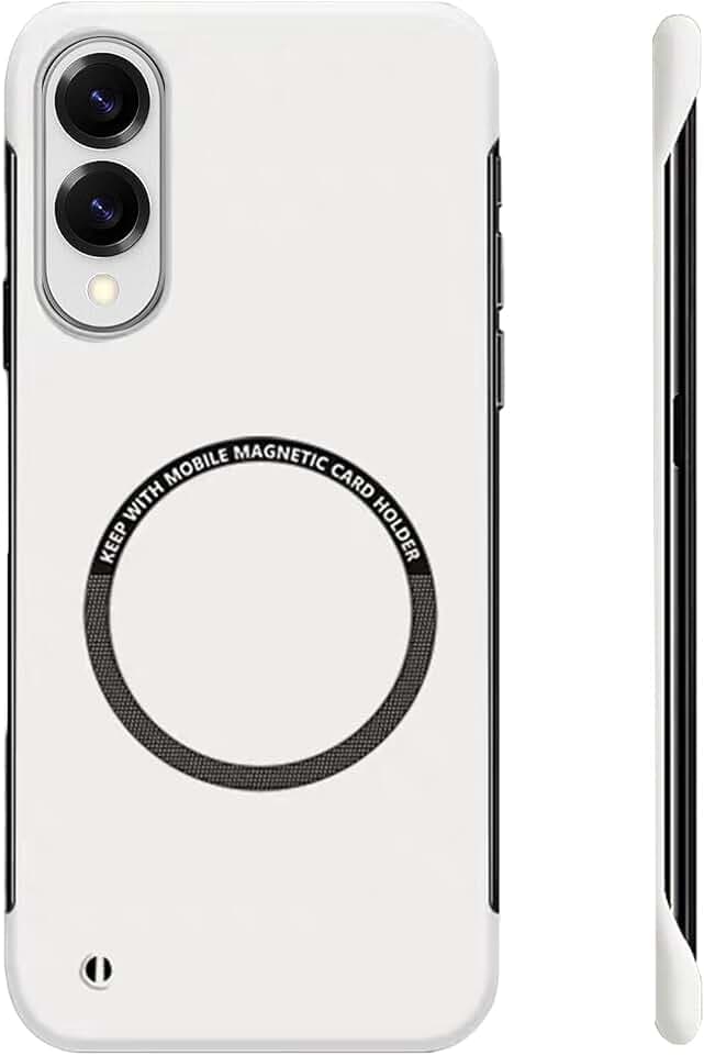 FAOMSEBS Magnetische randlose Schutzhülle für Samsung S25 Edge, kompatibel mit MagSafe (Gefühl von blankem Metall) dünne Schutzhülle Antishock Cover für Samsung Galaxy S25 Edge Magnetic Case 2025
