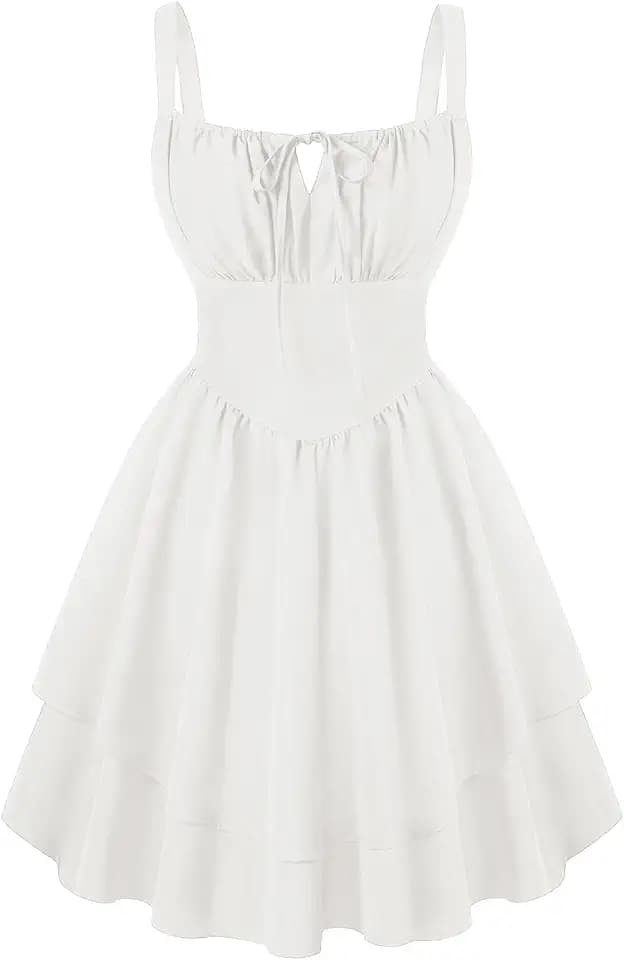 Scarlet Darkness Corset Mini Dress for Women Teens Grad Homecoming Sundress