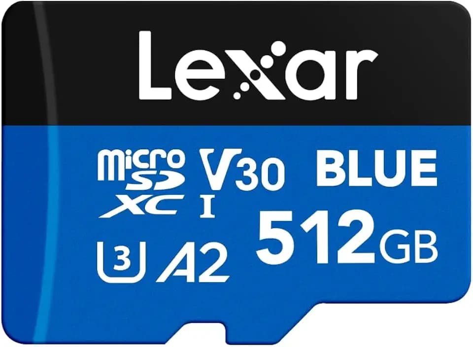Lexar 512GB Blue Micro SD Card Up to 160MB/s microSDXC UHS-I Memory Card