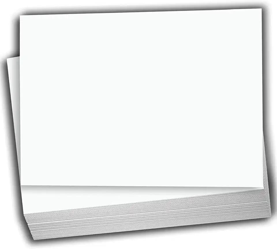 Hamilco White 120lb Cover Ultra Heavy 6x9 Index Cards (100PK)