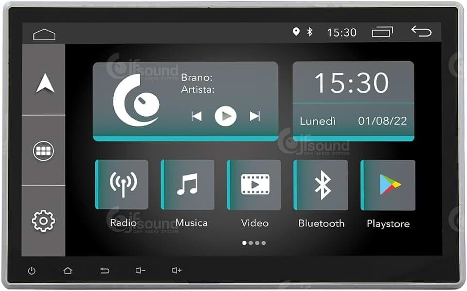 JF Sound - Android Autoradio JF-011-X7C Universal 1 DIN - CarPlay und Android Auto - GPS - 2GB RAM - 32GB ROM - DAB+ - 10" HD - Hergestellt in Italien