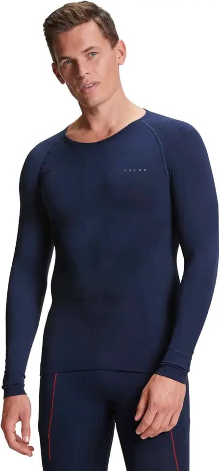 FALKE Herren Warm Round Neck Funktionsshirt Langarm schnelltrocknendes atmungsaktives nachhaltiges Funktionsmaterial für milde bis kalte Temperaturen warme Funktionsunterwäsche 1 Stück