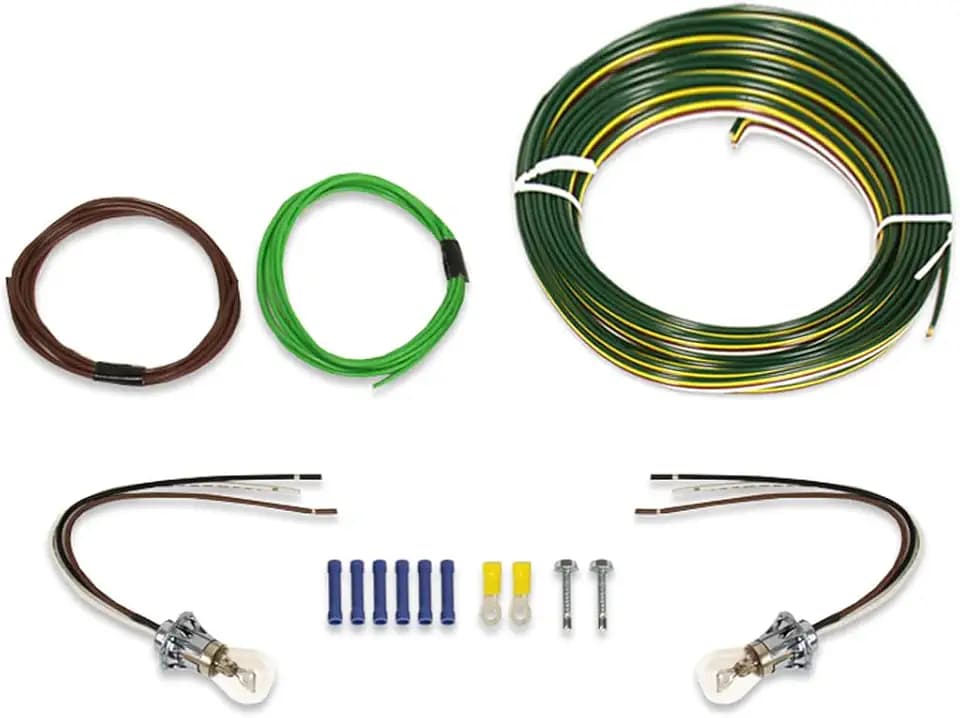 Blue Ox BX8869 Bulb and Socket Tail Light Wiring Kit | Simple Installation | Operated by Vehicle | Adequate Clearance Inside Tail Light Housing