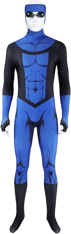 Invincible Cosplay Jumpsuit Mark Grayson Costume Bodysuit Glasses Headgear Fullsets Halloween Party Outfits