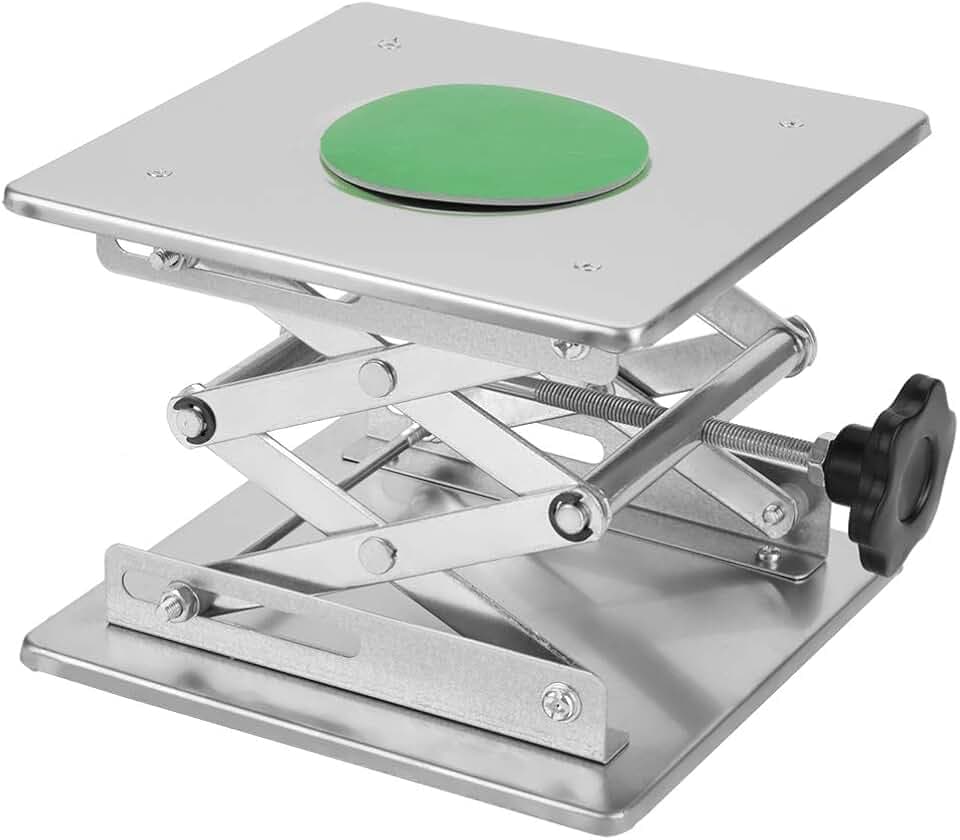 Labor-Hebebühnenständer Hubtisch 200X200mm verstellbare Edelstahl-Laborheber-Laborlift-Hebebühnen Tischregalschere