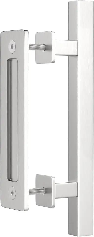 WINSOON 30cm Edelstahl-Schiebetürgriff-Hardware mit bündigem Fingerzug