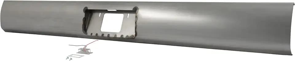 ALMULOO Bumper Roll Pan w/license Plate Box and LED Compatible with F-100/F