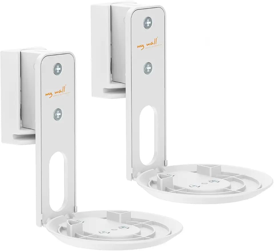my wall Wandhalter Sonos Era 100 & Era 100 SL - HS40WL, Wandhalterung 2er Set, Neigbar, Schwenkbar, Platzsparend, Perfekt einstellbar, Sonos Halterung mit Kabelmanagement