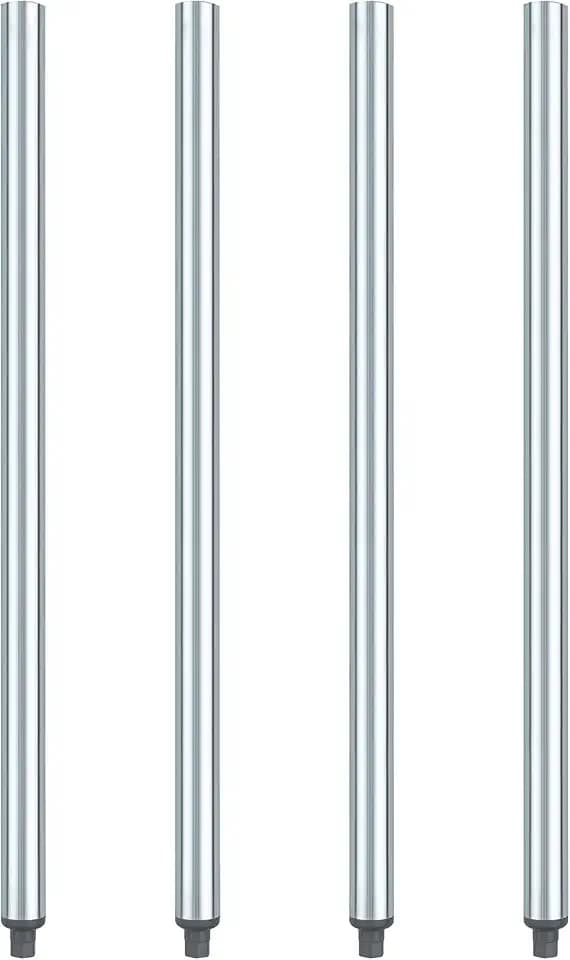 DuraSteel Galvanized Legs for Work Table - 33.5 inch Replacement Galvanized Legs - Fits Commercial Food Prep Stainless Steel Utility Table or Maple Wood Worktable, Silver