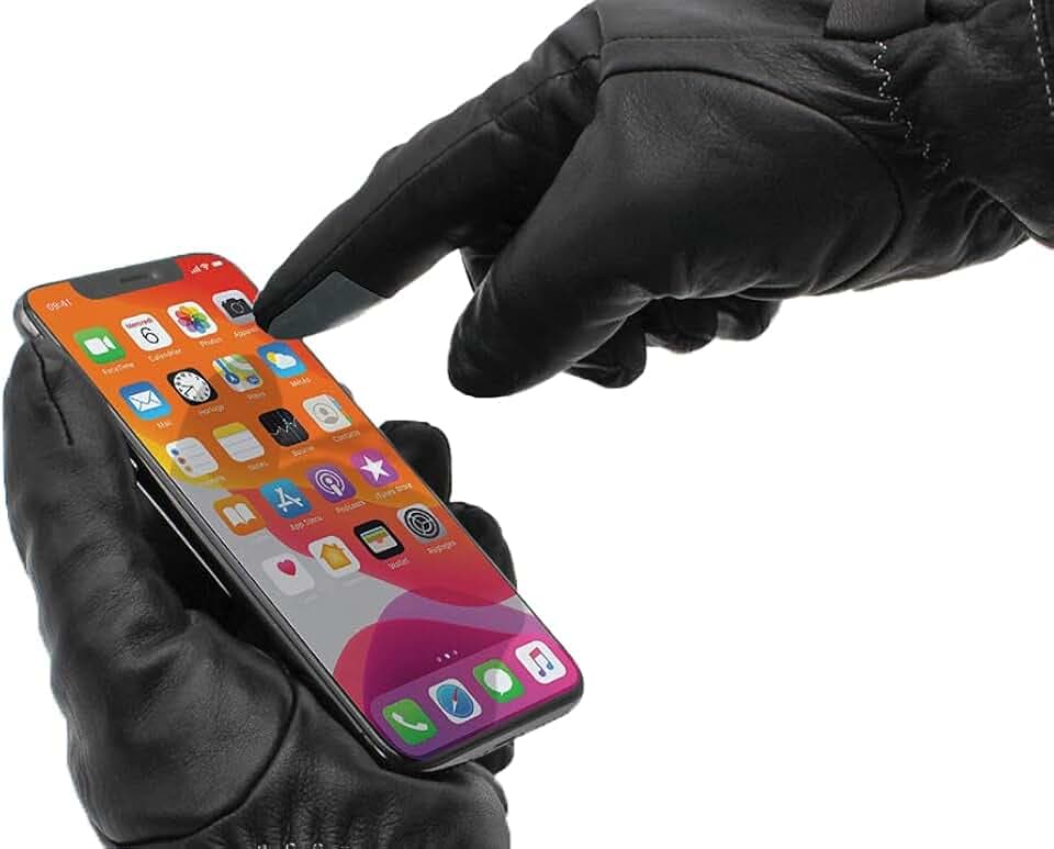 Wantalis Sticker zum Aufkleben, um die Handschuhe taktil zu machen, Schwarz (10 per Pack)