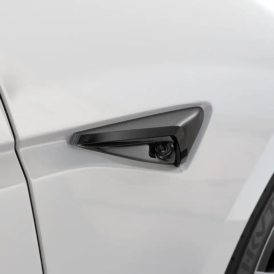 Spigen Side Camera Protection Cover for Tesla Model Y Juniper & Model Y L (Standard, Premium & Performance 2026/2025) and Model 3 Highland (Standard, Premium & Performance 2026/25/24) - Black