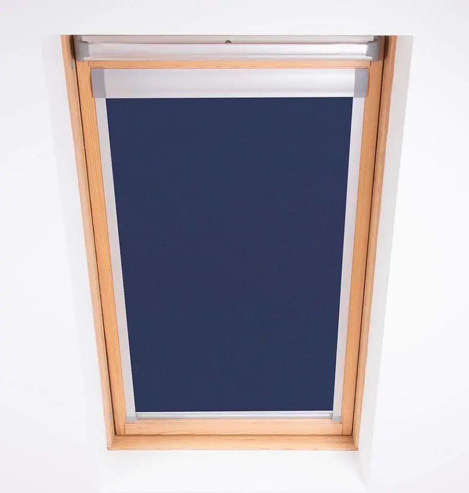 Bloc Skylight Rollo 10 (114/118) für Fakro Dachfenster Blockout, Marineblau