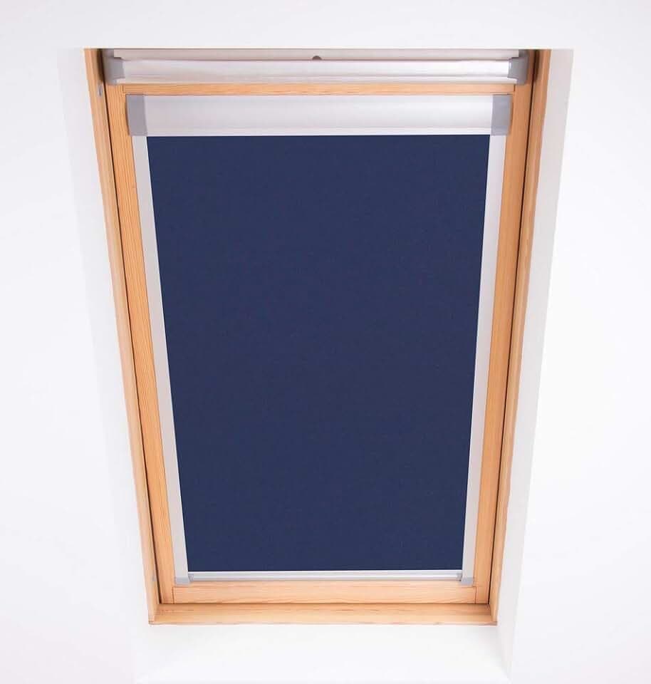 Bloc Skylight Rollo 5 (78/98) für Fakro Dachfenster Blockout, Marineblau