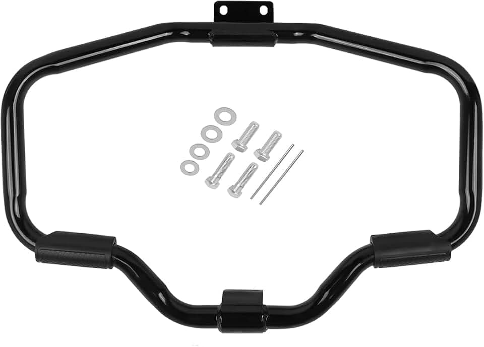 Highway Crash Bar Engine Guard Protector Compatible with Harley Sportster 883 1200 XL883 XL1200 2004-2023 Iron 883 2009-2023 Forty Eight Iron Roadster Superlow Custom (Black)