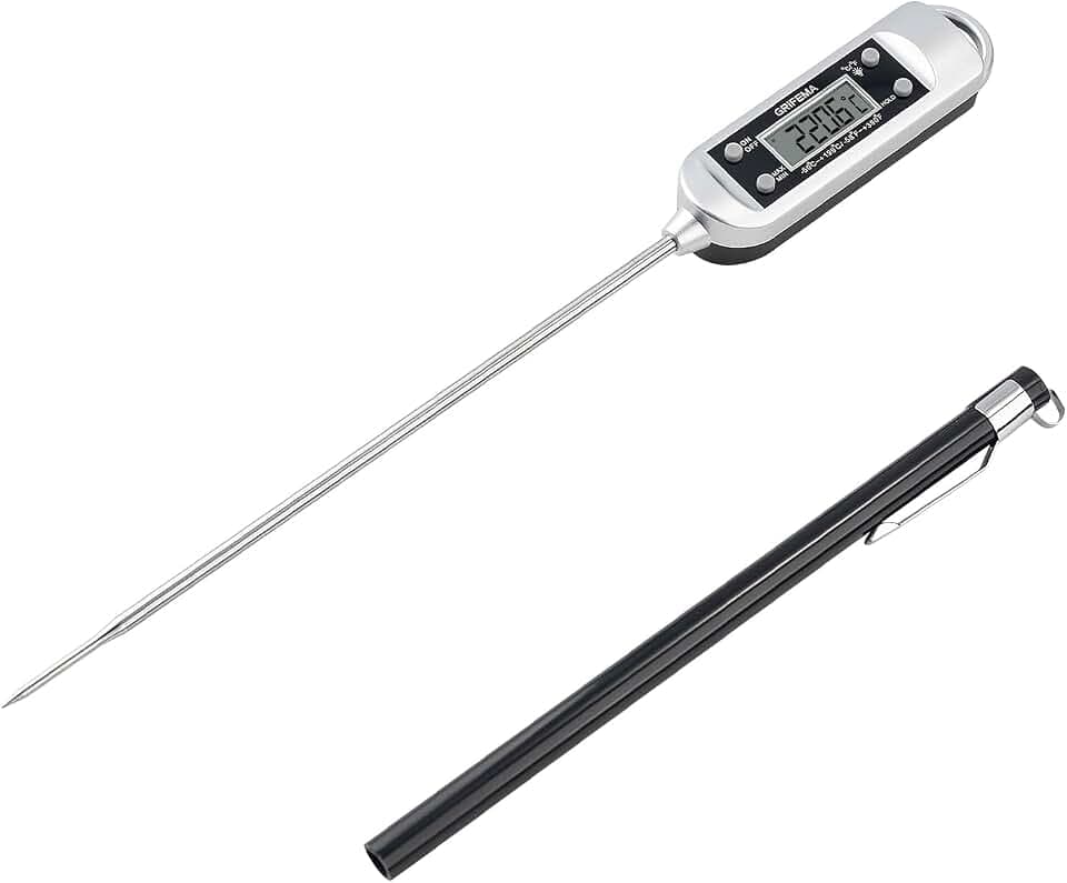 GRIFEMA GA2802 Fleischthermometer Edelstahl Sonde für Grill, Backofen